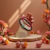 A master craftsman handcrafts a bracelet with a safe jade ring and a bracelet details Picture